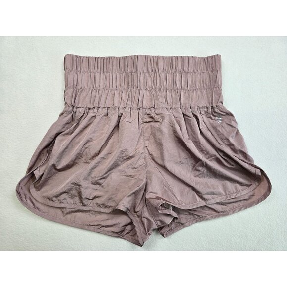 free people movement Pants - Free People Movement High-Waisted Mauve Running Shorts Activewear Medium